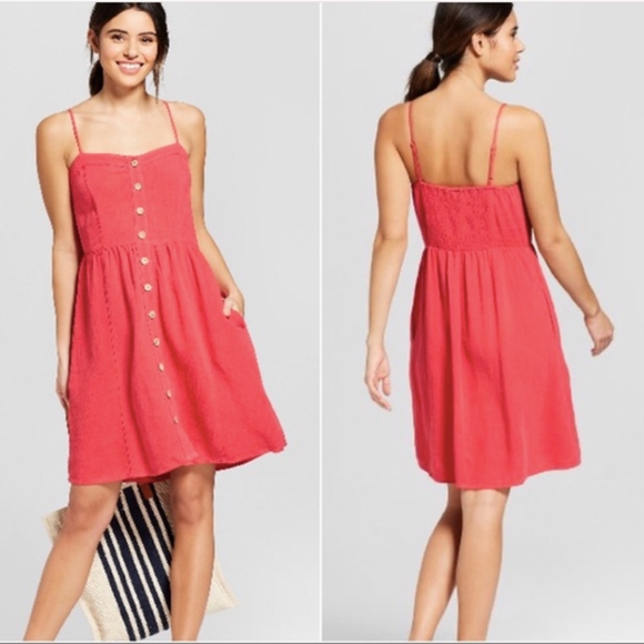 universal thread button down dress